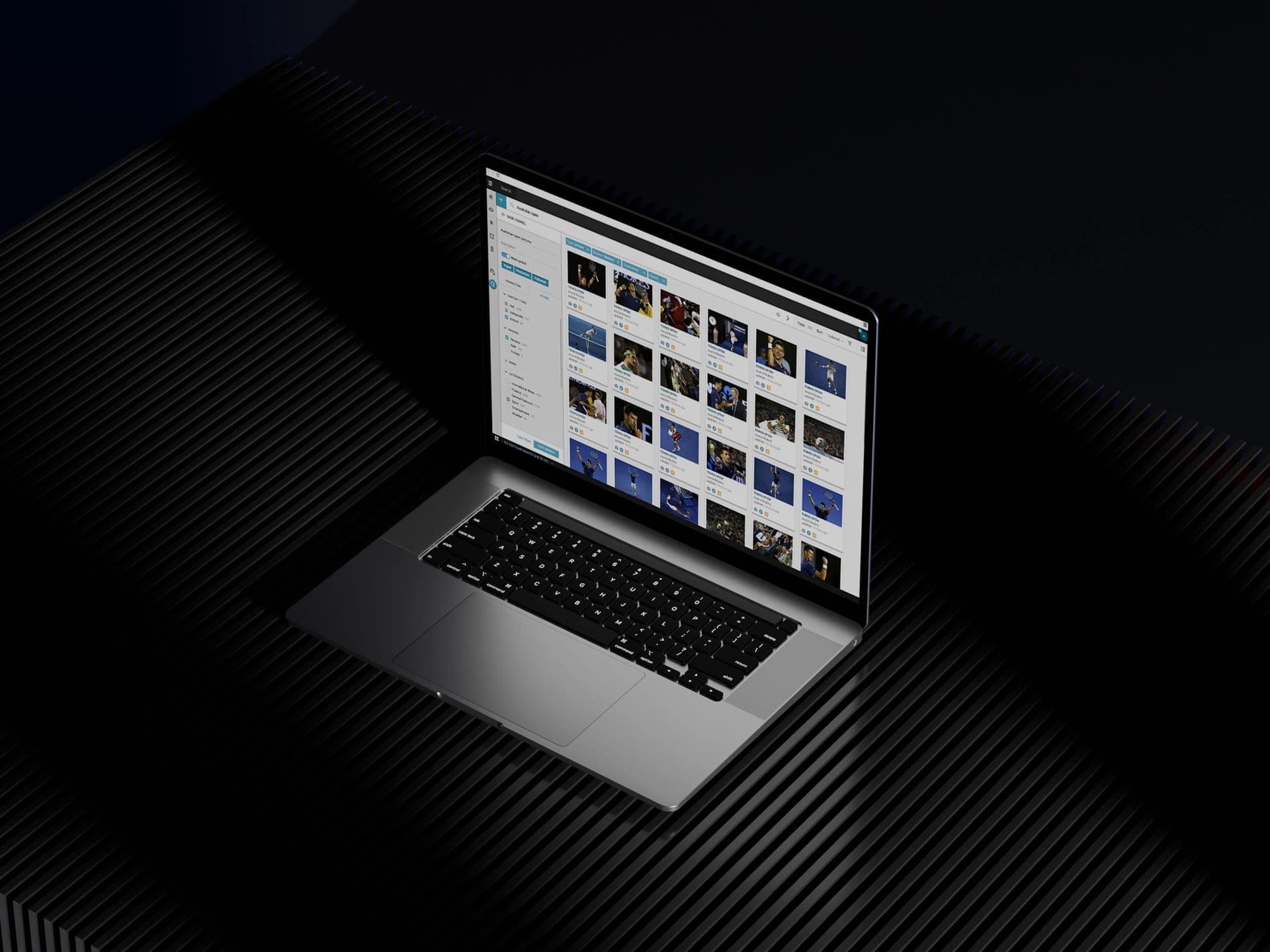 Superdesk, sistem za upravljanje redakcijskim sadržajem, otvoren na laptopu